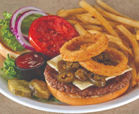 Jalapeno PepperJack Burger Combo