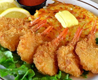 Fantail Shrimp Dinner